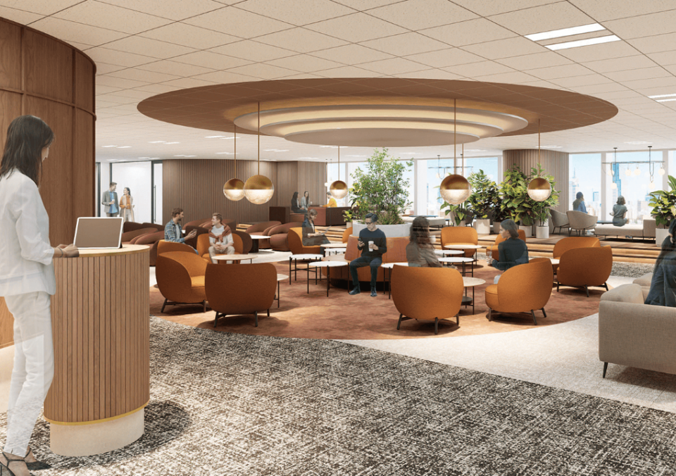 新宿駅西口再開発　オフィスイメージCG