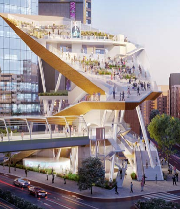 渋谷二丁目西地区再開発　A街区建物の全景