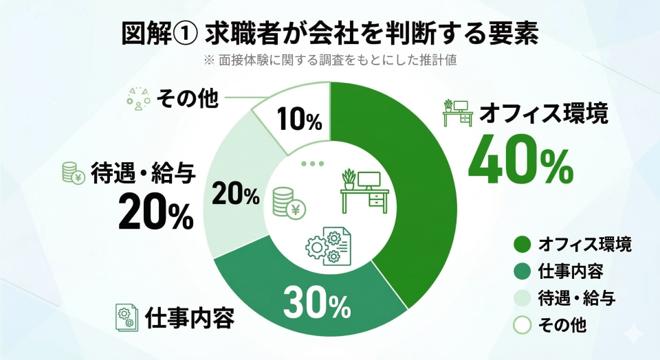 求職者が会社を判断する要素