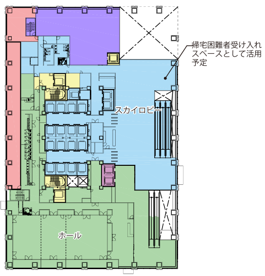 （仮称）明治安田生命新宿ビル　２階平面図