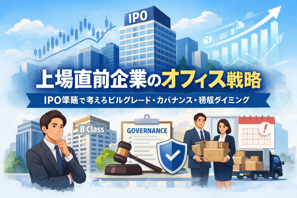上場直前企業のオフィス戦略｜IPO準備で考えるビルグレード・ガバナンス・移転タイミング