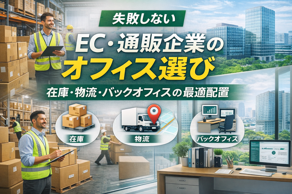 EC企業のオフィス選び完全ガイド|在庫・物流・3PL・CS拠点の最適配置