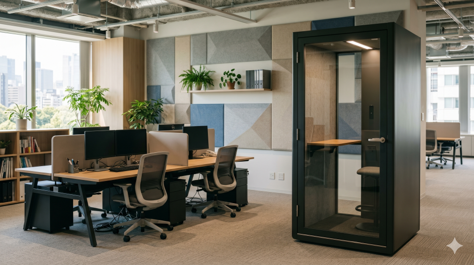 オフィスの騒音対策・防音工事のイメージ