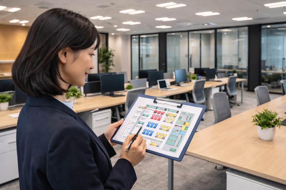 オフィス入居後の運用ルール作り|座席・会議室・共用設備・清掃の管理方法