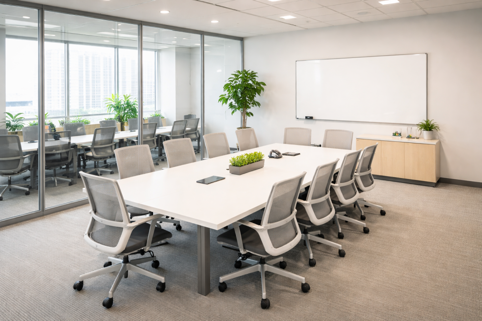 会議室の数と広さの決め方|人数・利用頻度別の適正レイアウト設計