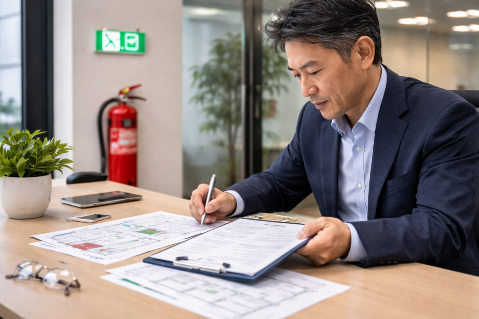 賃貸オフィスの消防法対応|消防検査・届出・防火管理者の選任手続きを解説