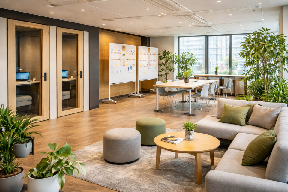 ABW・ウェルビーイングオフィスとは|フリーアドレスとの違いと導入・設計のポイント