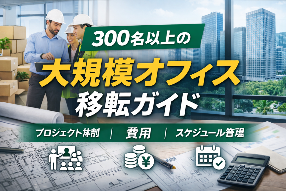 300名以上の大規模オフィス移転ガイド｜プロジェクト体制・費用・スケジュール管理