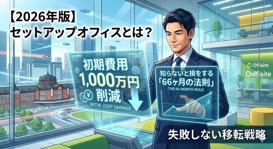 【2026年版】セットアップオフィスとは?初期費用1,000万円削減と失敗しない移転戦略
