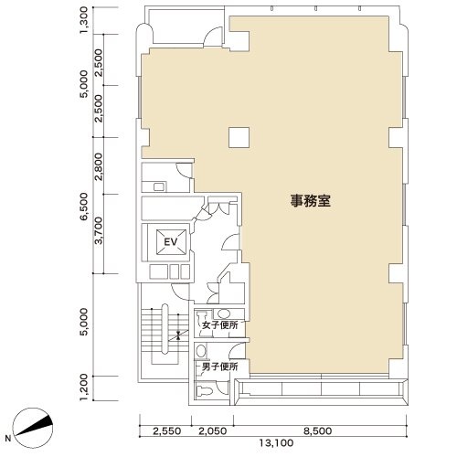 高田馬場(守山)ビル5F 間取り図