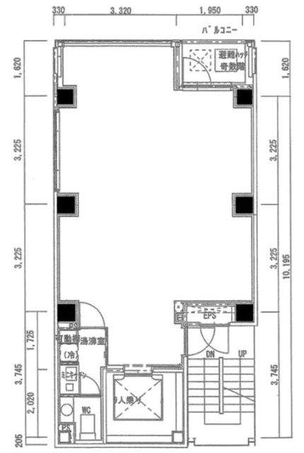VORT渋谷宮益坂Ⅱ9F 間取り図