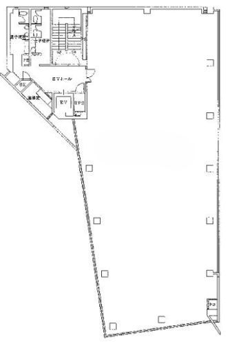 六本木三河台スクエア1F 間取り図