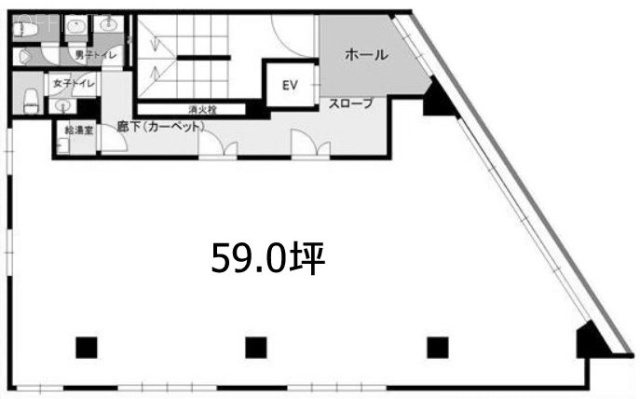 磯間ビル5F 間取り図