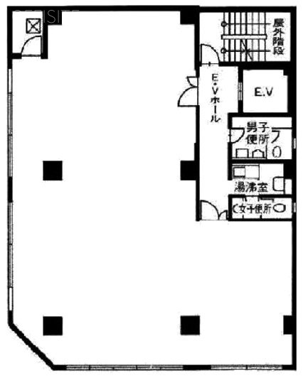 五島(ごとう)ビル4F 間取り図