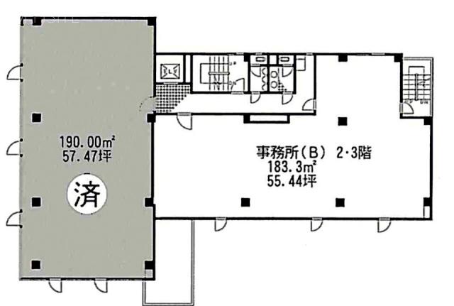 イイダアネックスⅠビル1F 間取り図