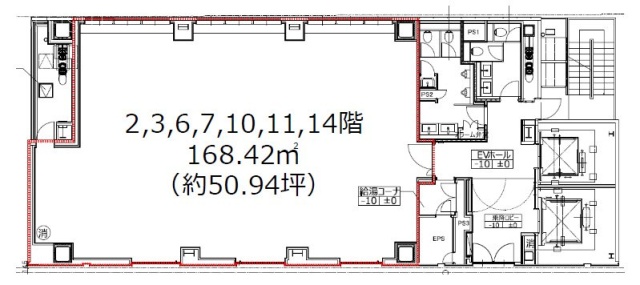 京橋RKビル14F 間取り図