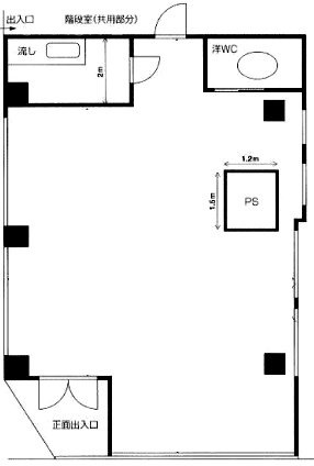 中野ビル1F 間取り図