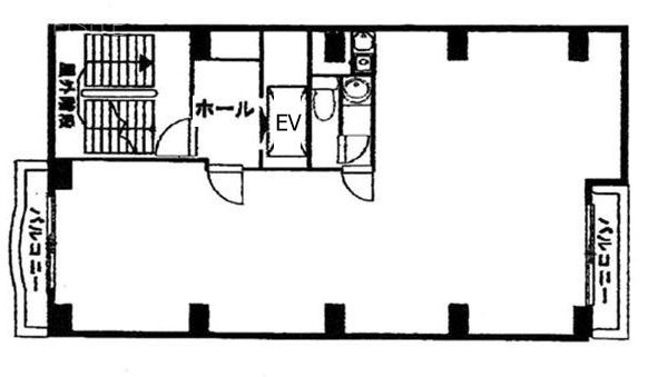 赤坂三辻ビル5F 間取り図