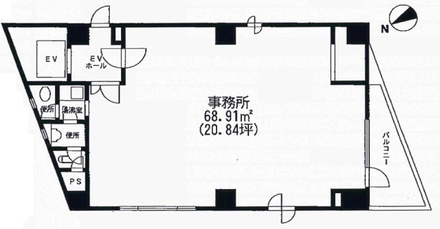 双葉ビル5F 間取り図