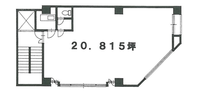 西新宿布施ビル2F 間取り図