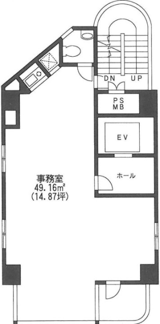 K高輪ビル1F 間取り図