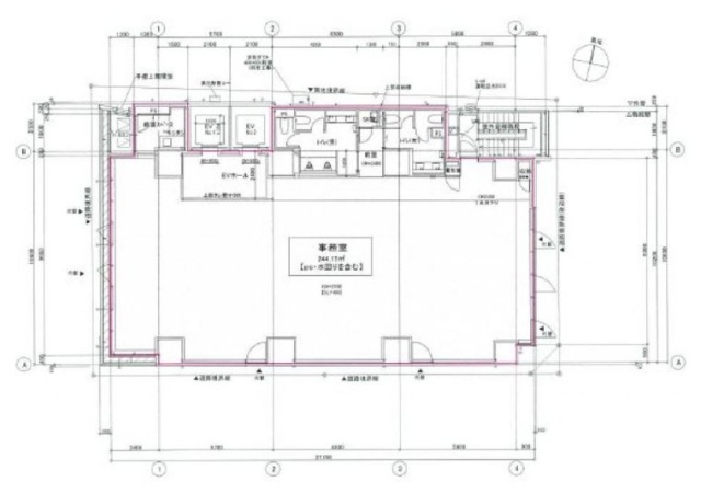 グリーンスクエア新宿3F 間取り図