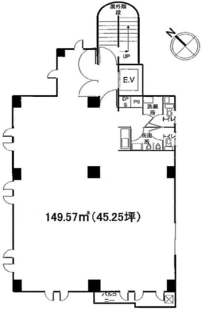 NGA南青山ビルⅩⅡ2F 間取り図