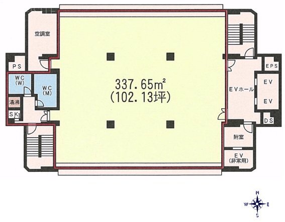 オーク南麻布ビル8F 間取り図