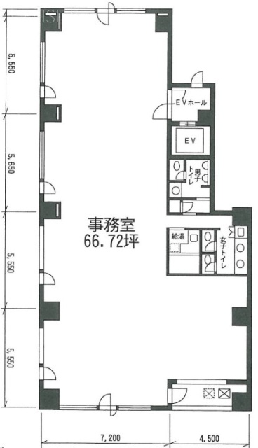 オークビル京橋6F 間取り図