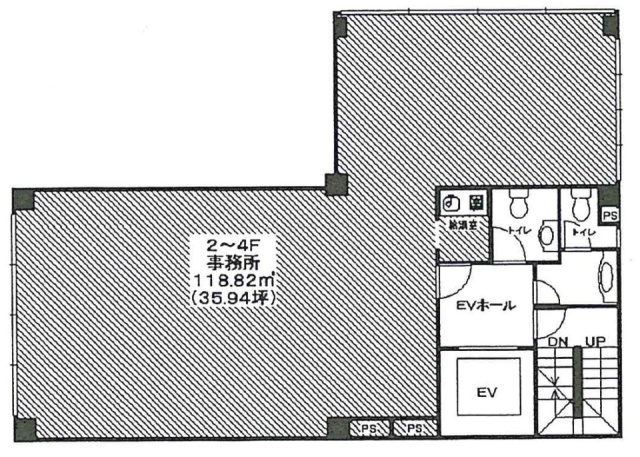 南平台パシフィックビル2F 間取り図