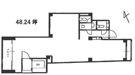 トリヤスビル5F 間取り図