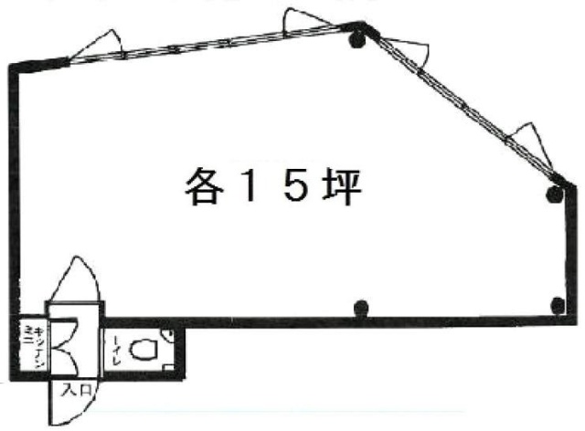浜之上ビル4F 間取り図