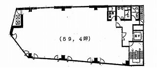 茅場町会館ビル5F 間取り図