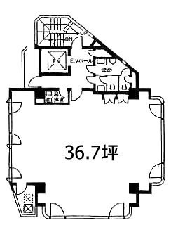 アケボノ大鉄ビル6F 間取り図