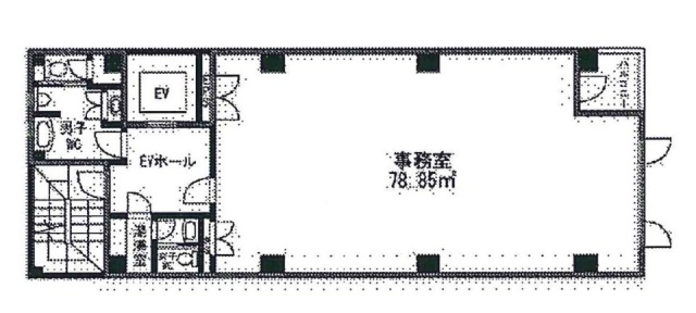 渋谷Sー6ビル4F 間取り図