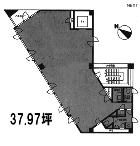 やないビル3F 間取り図