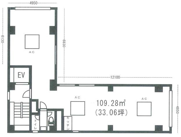 第2手塚ビル2F 間取り図