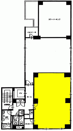 桜木町駅前ビル201 間取り図