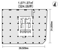 三井第2別館ビル1F 間取り図