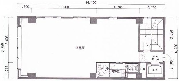 ユニオンビル細野8F 間取り図