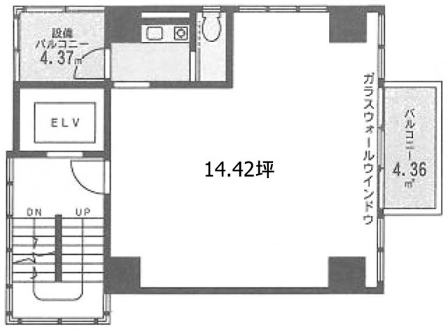 ブラン西麻布1F 間取り図