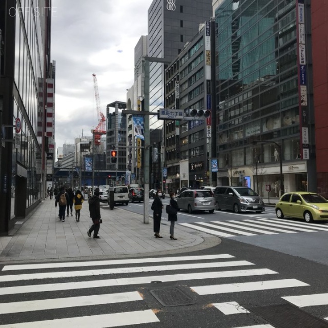 モンブラン銀座ビル ビル前面道路