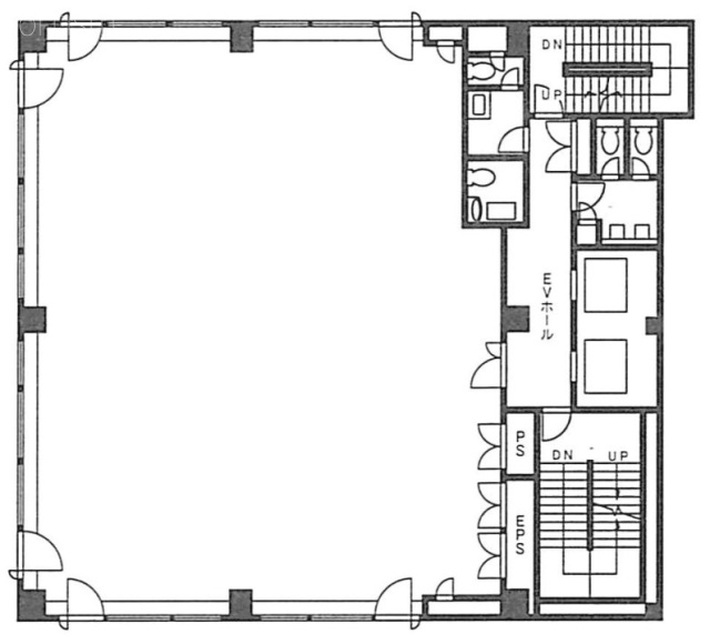 h+(アッシュプリウス)ビル7F 間取り図