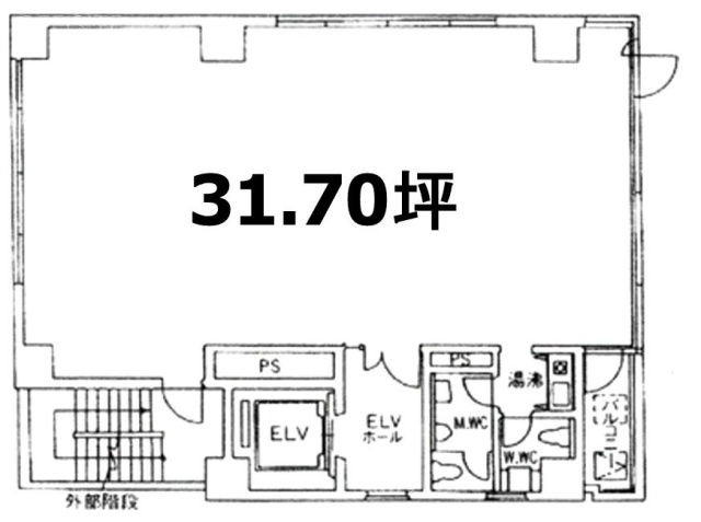 旭光(きょっこう)ビル6F～7F 間取り図