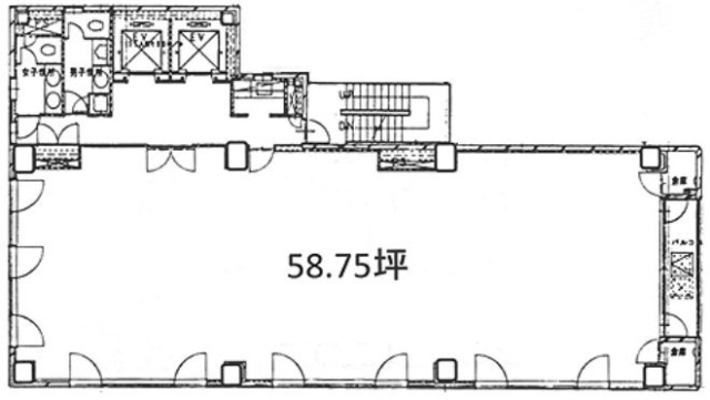 日本橋小網ビル1F 間取り図