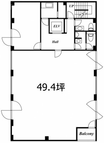 MLC麹町ビル4F 間取り図