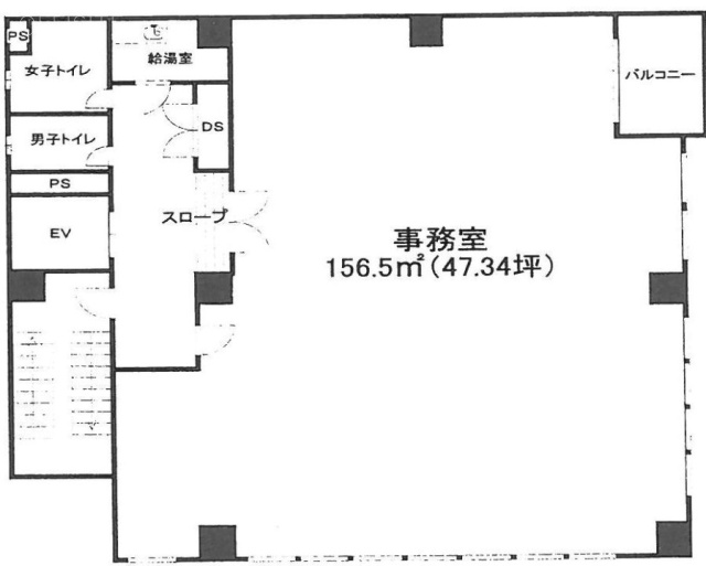 浜町TSKビル5F 間取り図