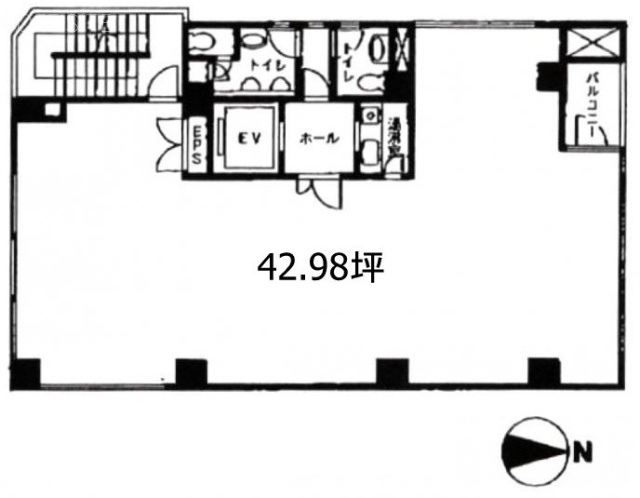 ASビル新中野8F 間取り図