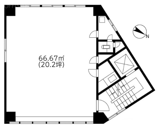 河西ビル5F 間取り図