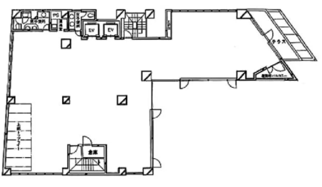 代々木フォレストビル1F 間取り図